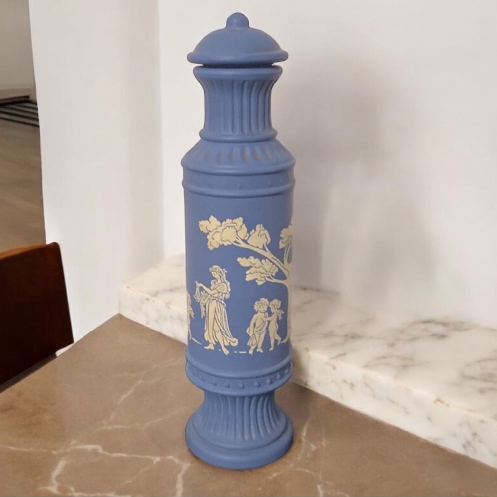 Avon bottle blue vintage